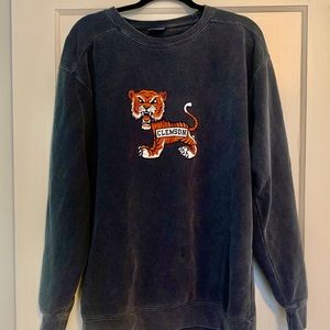 Clemson Tigers Comfort Colors Crew Neck Sweatshirt
